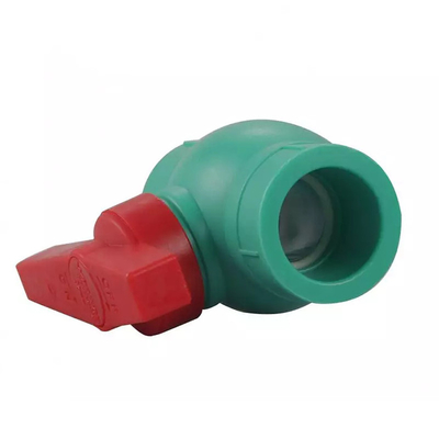 2 인치 Pvc 볼 밸브 1.6MPa 한 방법 볼 밸브 플라스틱 빨간 핸들을 녹색으로 만드세요