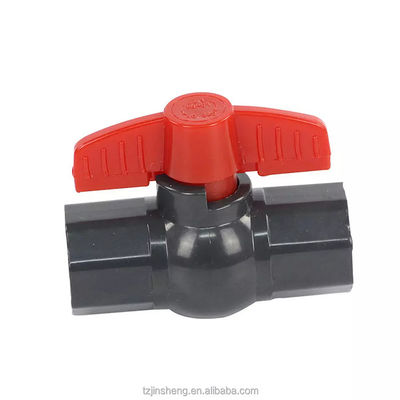 2시 3분 UPVC 8각형 볼 밸브 회색 PVC 물 관 밸브