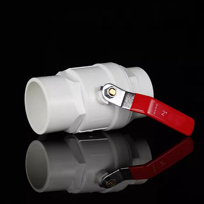 고압 PVC 철강 핸들 볼 밸브 플라스틱 145psi 압력