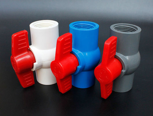 부식 방지 PVC 볼 밸브 소켓 DN15-DN100 내부 스레드