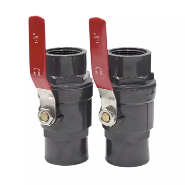 2 pc 1 인치 2 인치 PVC 볼 밸브 계약 두 조각 밸브 플라스틱