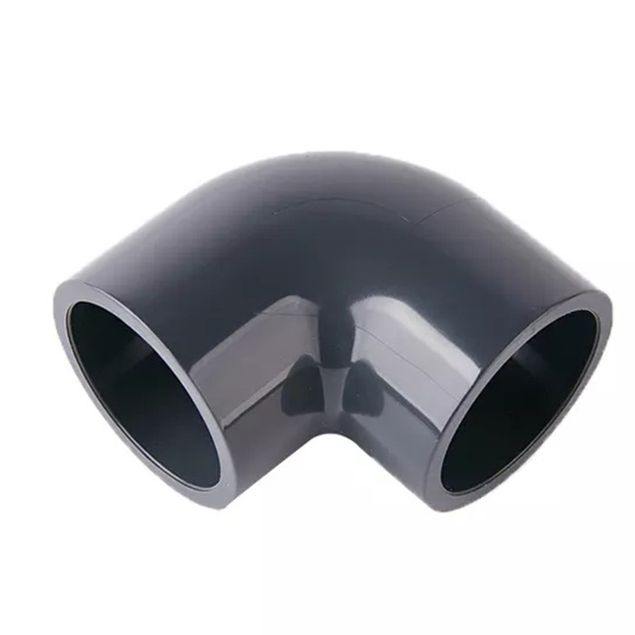 검은 PN25 PVC 90 각도 엘보 플라스틱 파이프 맞춤 20mm-110mm