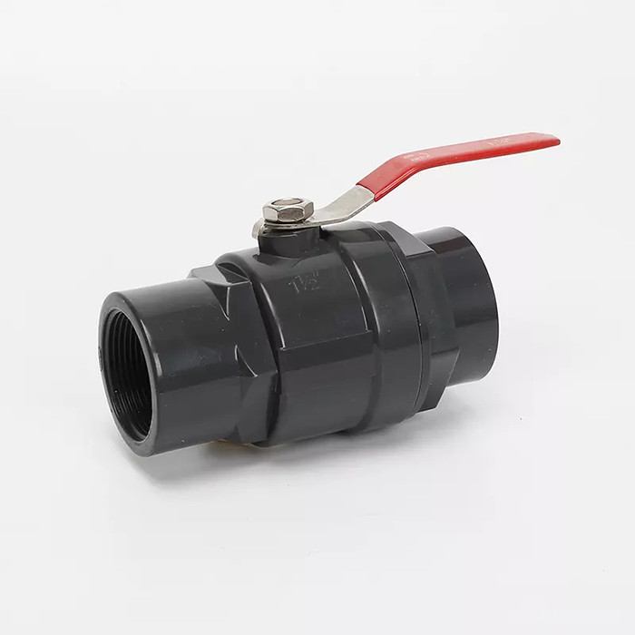 빨간 SS 핸들 PVC 볼 밸브 63 밀리미터 플라스틱 볼 밸브 전체 150PSI