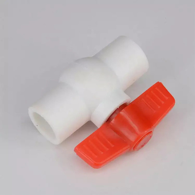 PPR 플라스틱 원뿔 밸브 63 밀리미터 Hdpe 밸브와 맞춤 오렌지 핸들