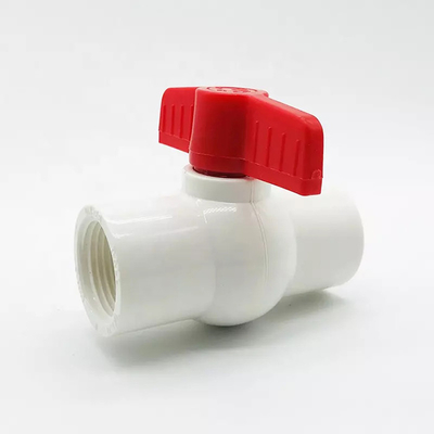 배수 20 밀리미터 원뿔 밸브 PVC UPVC 볼 밸브 화학적인 부식