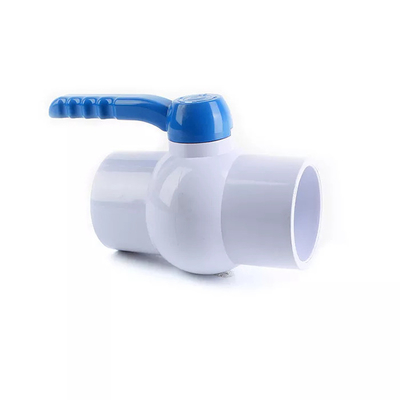 차단된 3 인치 크피프크 볼 밸브 PVC는 0.6MPA-0.8MPA 백색을 밸브를 답니다