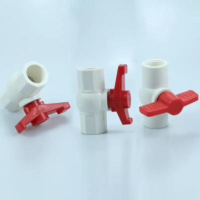 UPVC 창은 밸브 2 인치 PVC 볼 밸브 내알칼리성을 원형으로 합니다